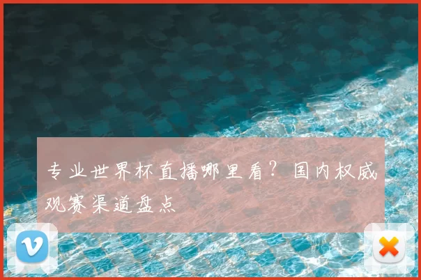 专业世界杯直播哪里看?国内权威观赛渠道盘点