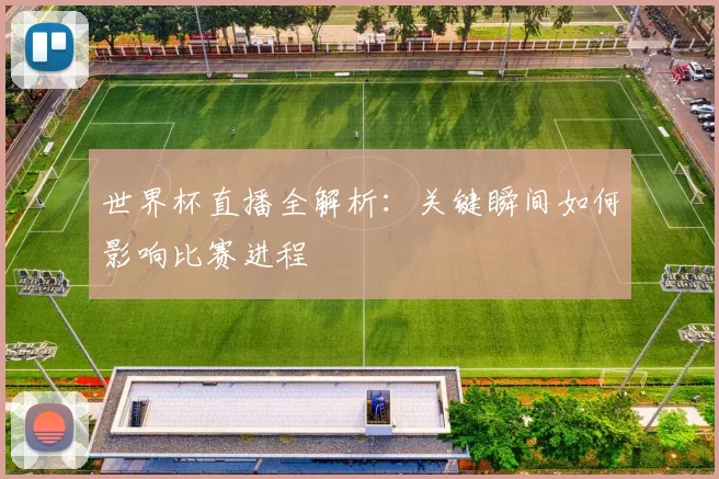 世界杯直播全解析:关键瞬间如何影响比赛进程